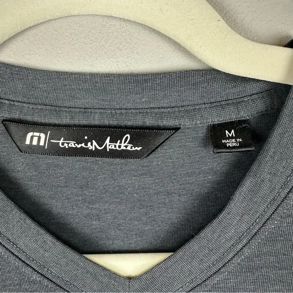 Travis Mathew Gray V-Neck T-Shirt sz M - Picture 5 of 5